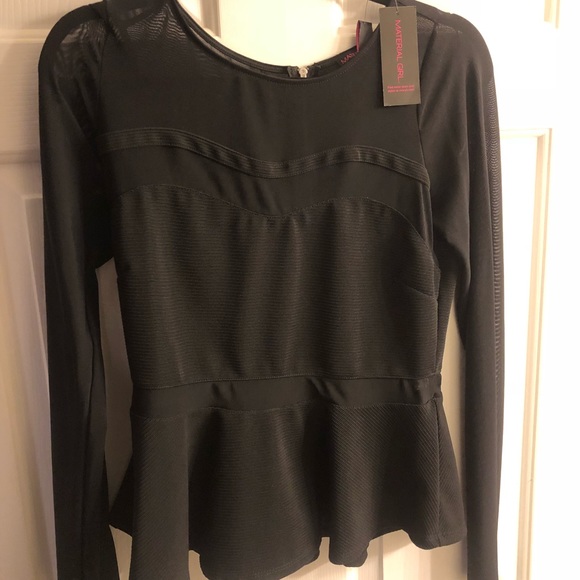 Mesh black long sleeve top! Brand new w/ tag - Picture 1 of 3